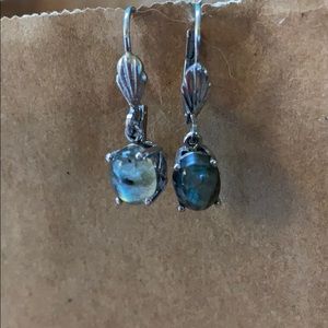 Labradorite sterling silver earrings